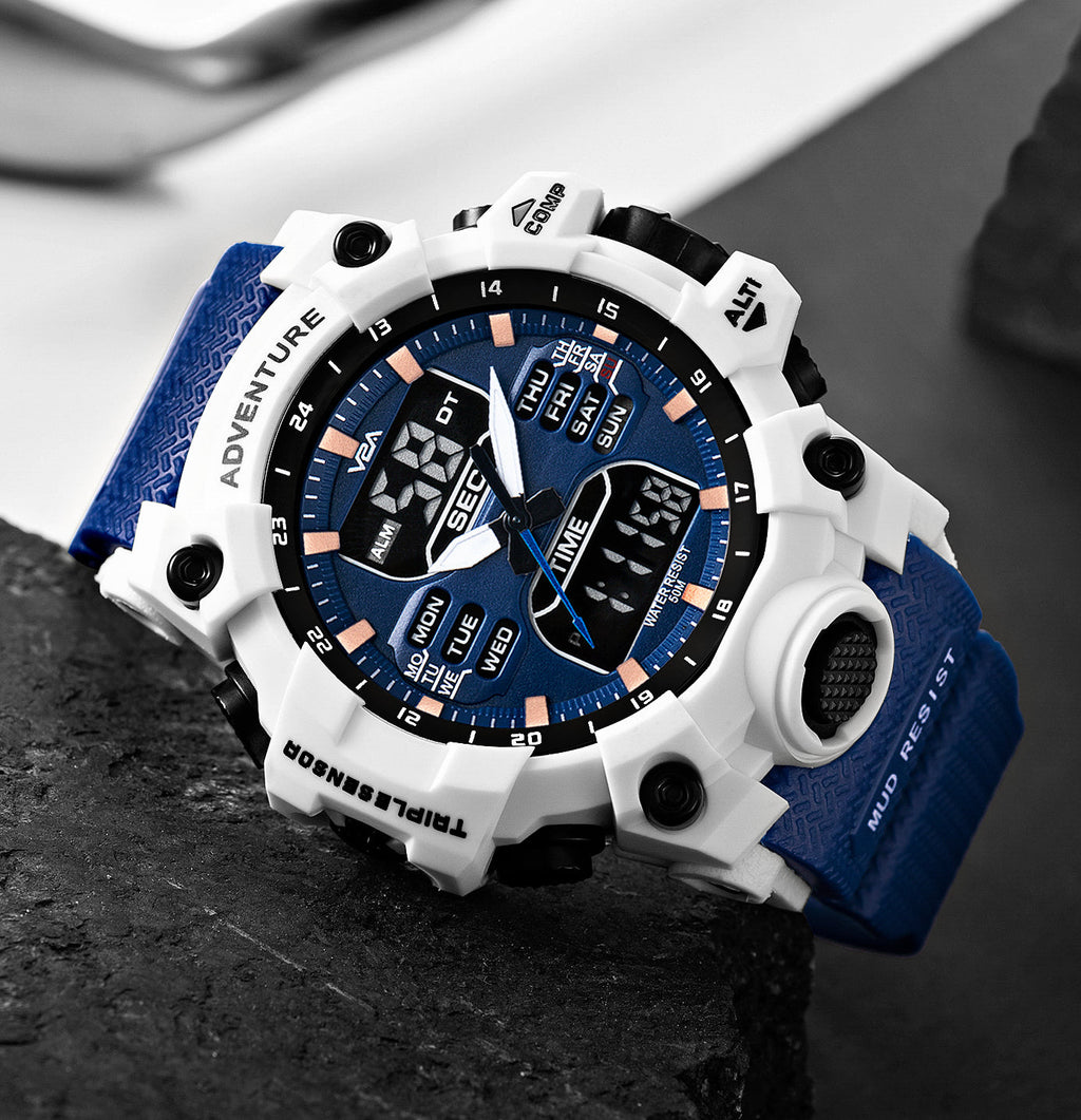 Big-Dial Sports Men's Watch