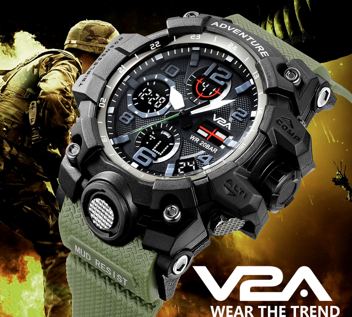 Military Chronograph Men's Sports Watch
