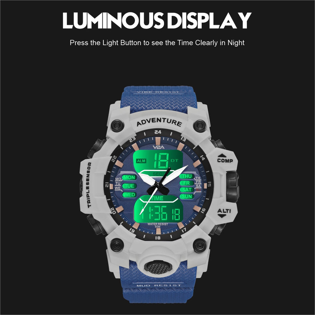 Big-Dial Sports Men's Watch