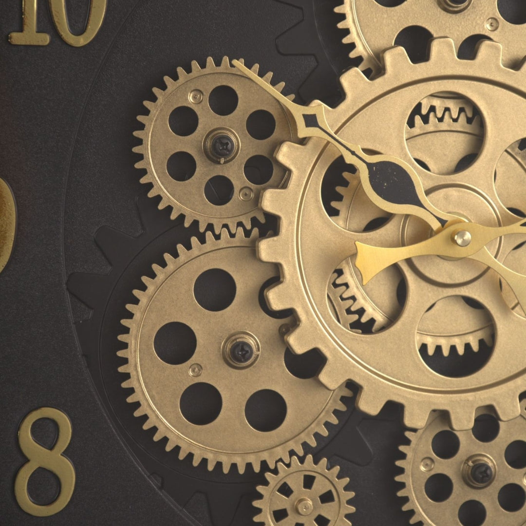 Cyclo Luxury Wall Clock With Moving Gear Mechanism