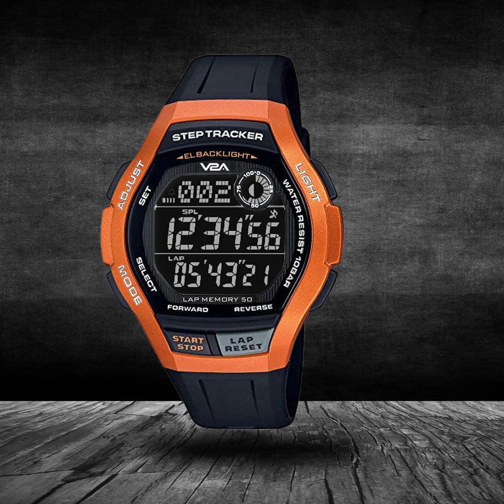 V2A STEPO 3D Pedometer Digital Sports Watch