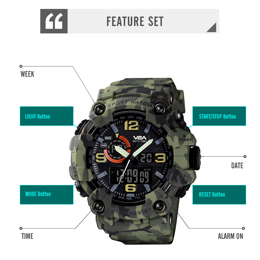 camouflage Army Sport Watches for Men