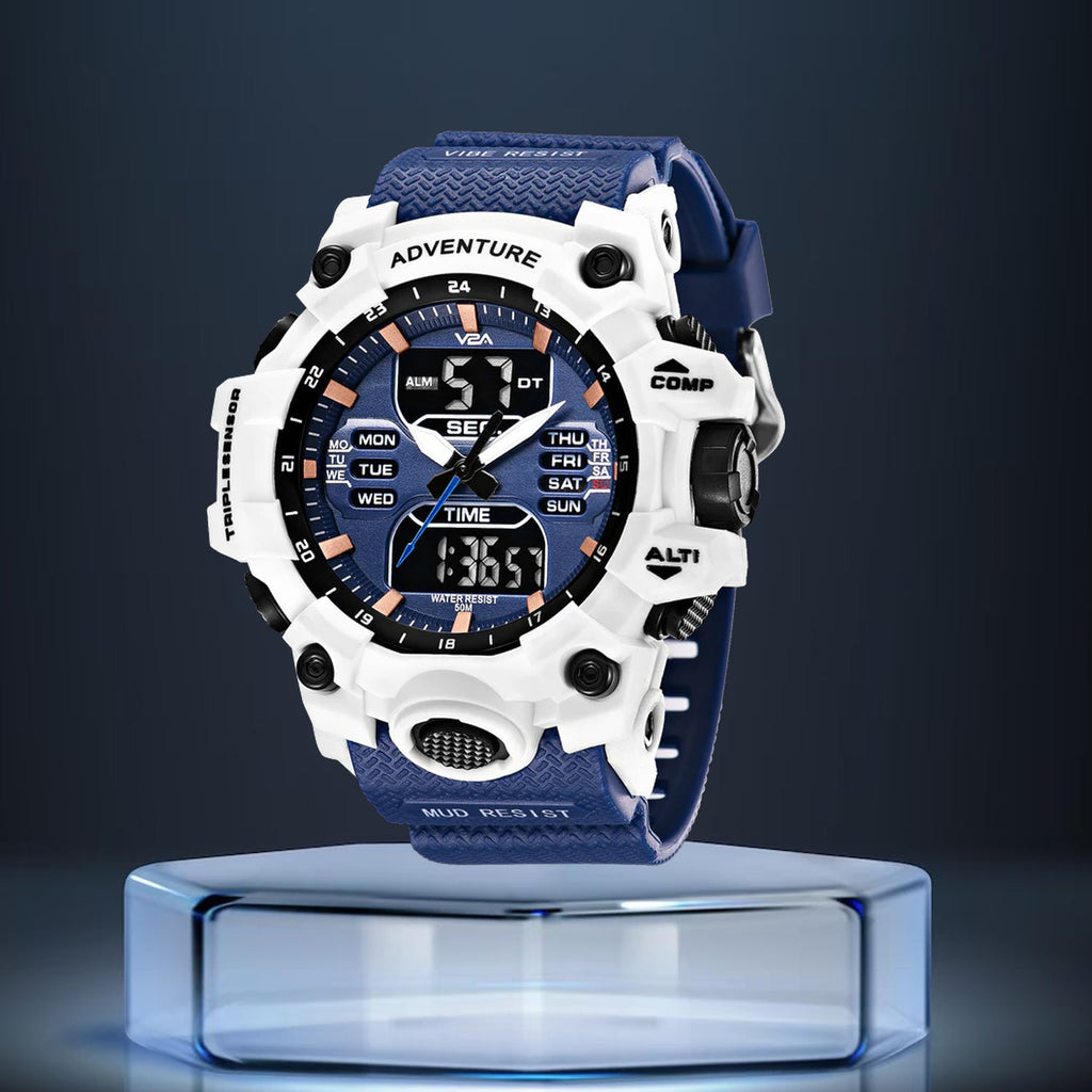 Big-Dial Sports Men's Watch