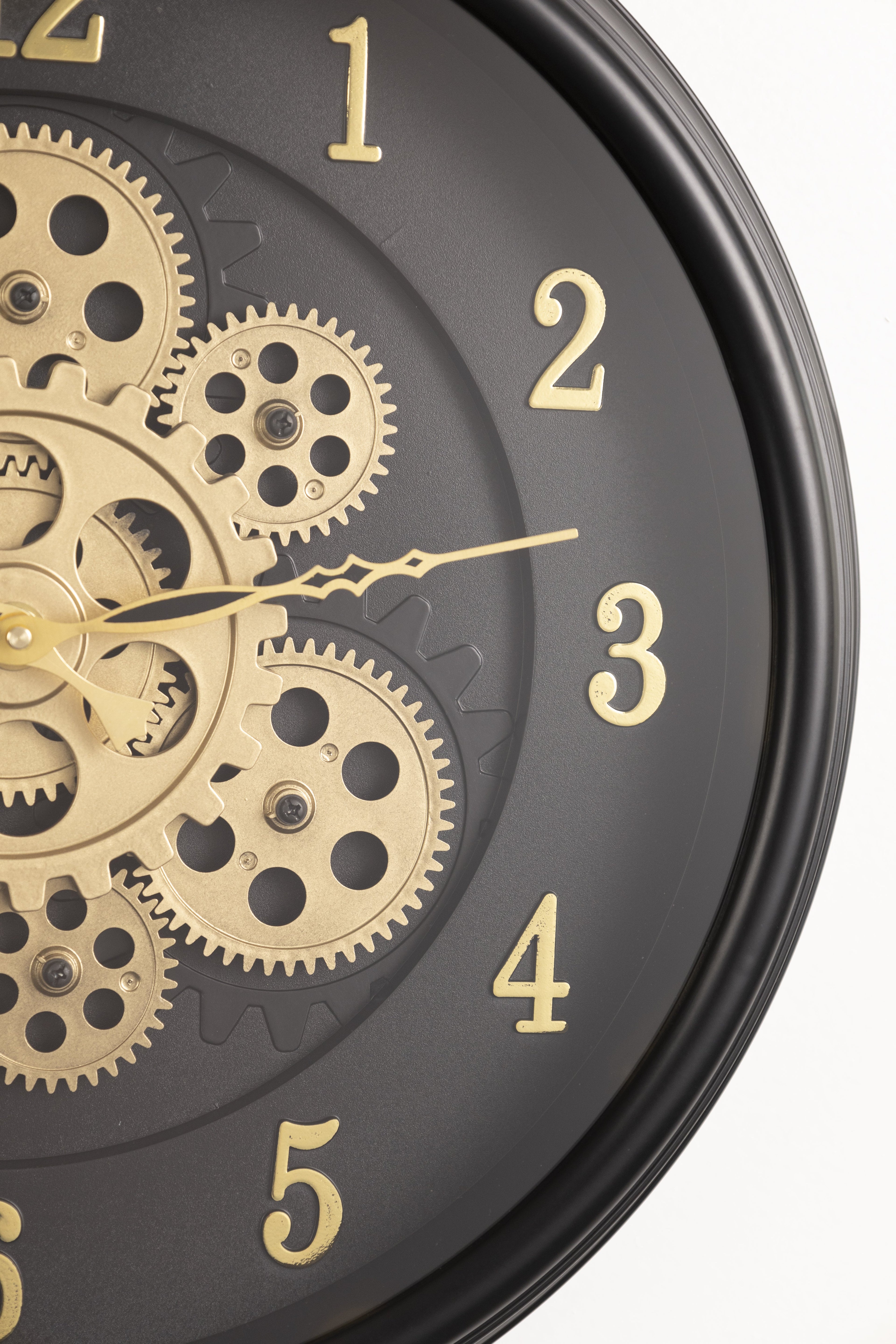Cyclo Luxury Wall Clock With Moving Gear Mechanism