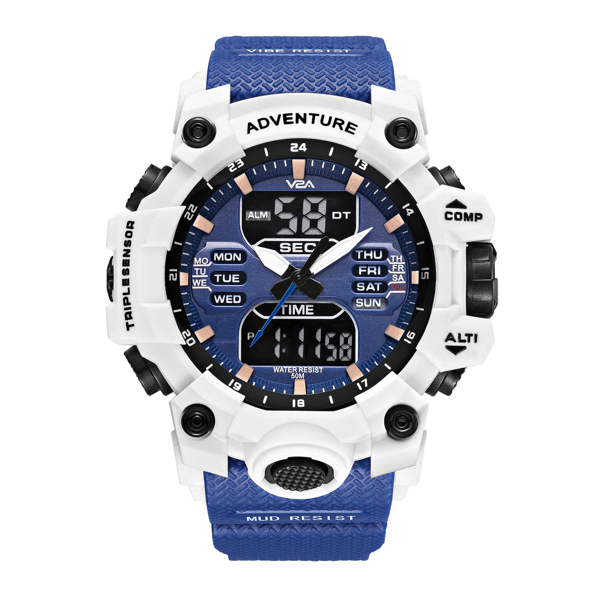 Big-Dial Sports Men's Watch