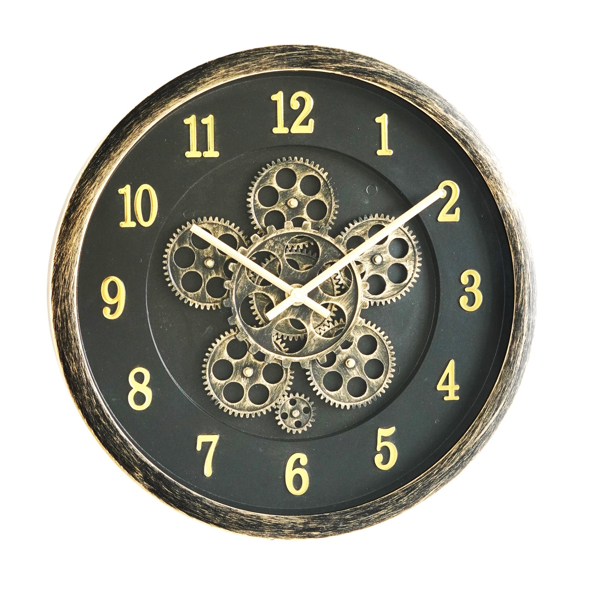 Golden Gear Luxury Wall Clock