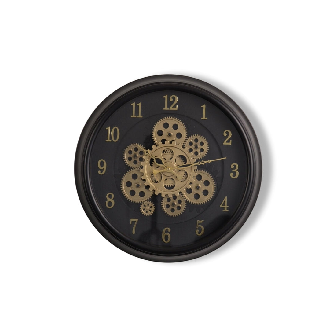 Cyclo Luxury Wall Clock With Moving Gear Mechanism
